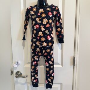 Old Navy Mickey Gingerbread Holiday Pajama Set